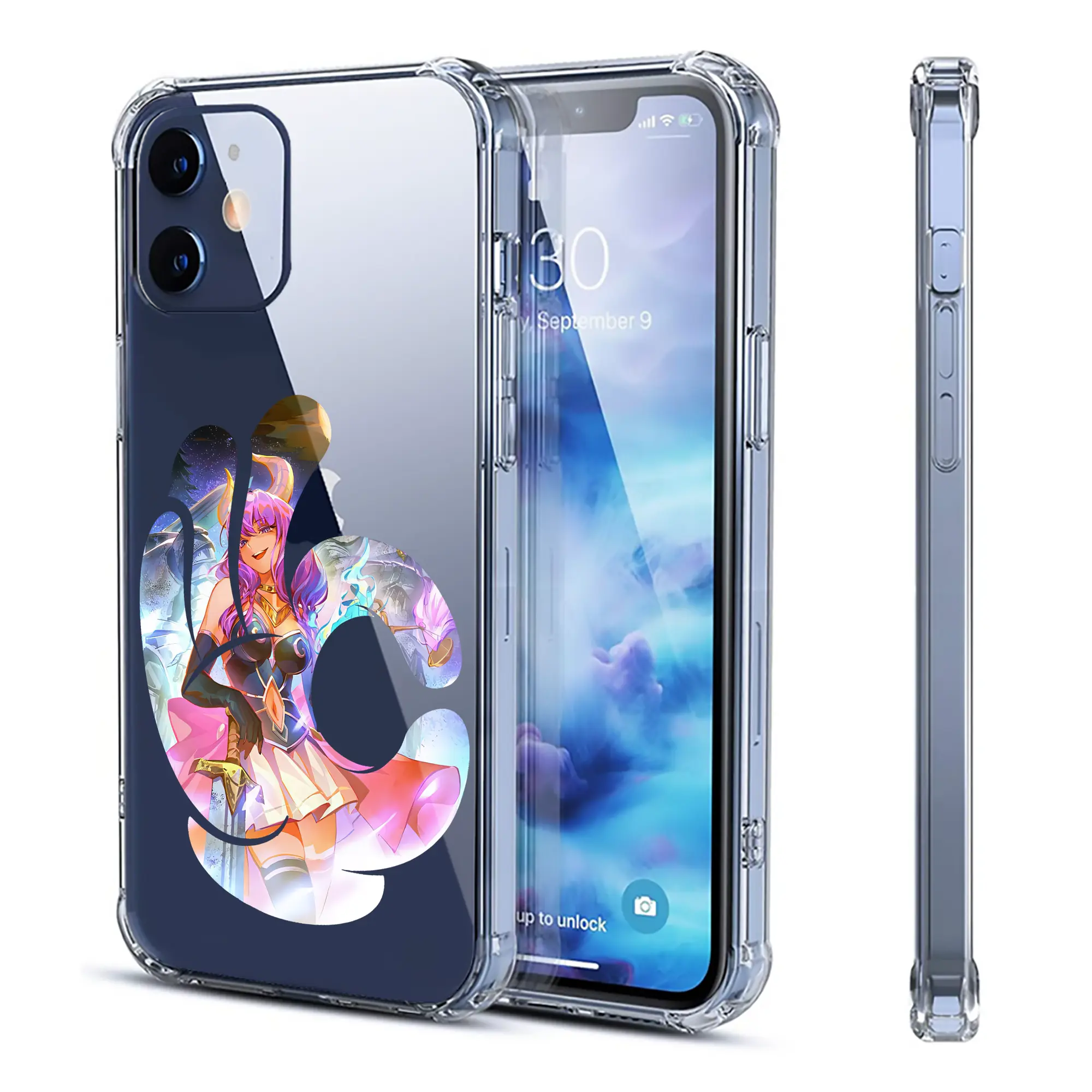 葬送のフリーレン（Frieren） グッズ,アウラ（Aura） - IPhone 12シリーズ対応 ・ 透明スマホケース ・ クリアソフトケース ・ TPU素材 ・ 耐衝撃 ・ 高密着 ・ 防汚 防指紋 ・ 簡単着脱